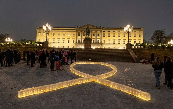 Lysmarkering Slottsplassen 2023 Redigert Foto Andre Clemetsen
